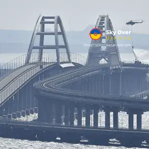 Crimean bridge in smoke again, traffic blocked - Russian media
