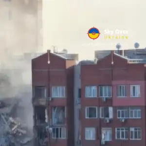 Strike on a high-rise building in Dnipro