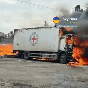 Russians fire on Red Cross truck, one killed