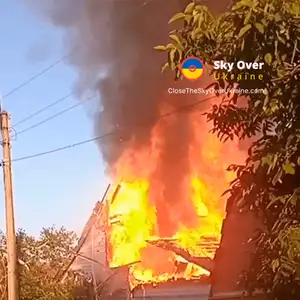 In Shebekino, a powerful fire broke out in the town
