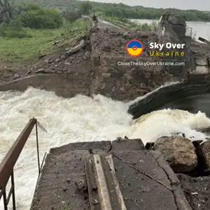 Invaders damage the dam of Karlivka reservoir in the Donetsk region