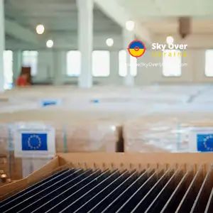 Ukraine receives thousands of solar panels from the EU