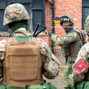 Swedish instructors train the Ukrainian military in the UK