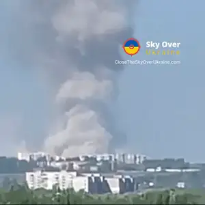 Powerful explosions in Luhansk